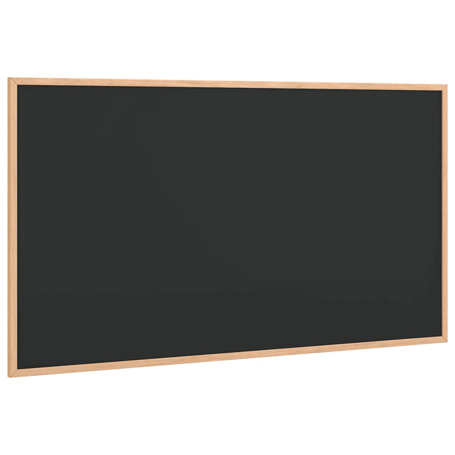 Krijtbord met massief grenenhouten lijst 100x55 cm zwart