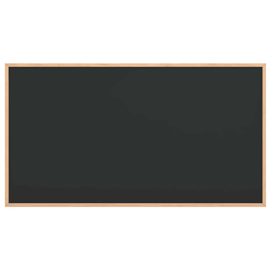 Krijtbord met massief grenenhouten lijst 100x55 cm zwart