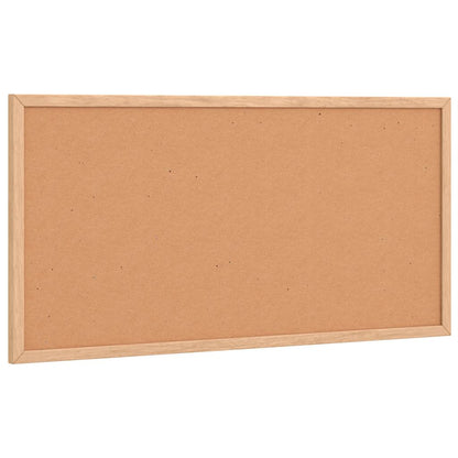 Bord in kurk met massief grenenhouten frame 60x30 cm