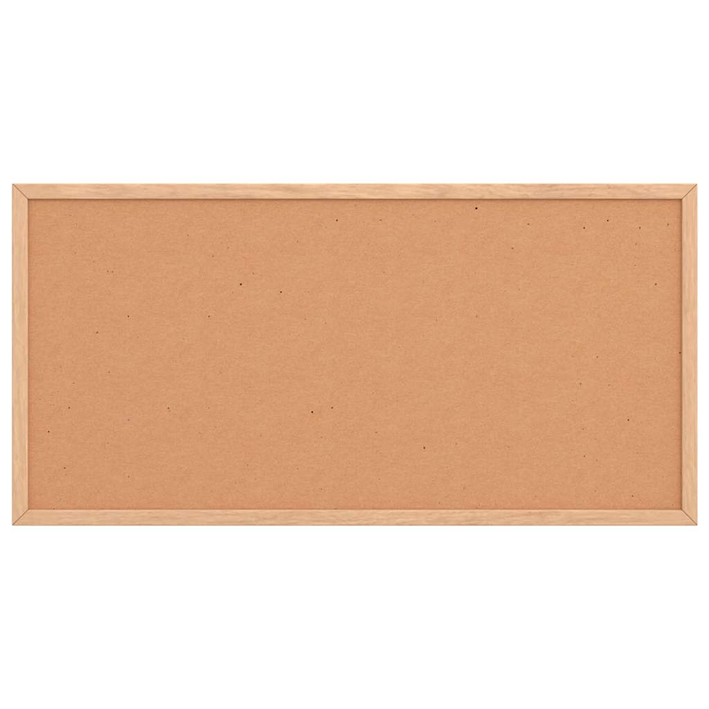 Bord in kurk met massief grenenhouten frame 60x30 cm