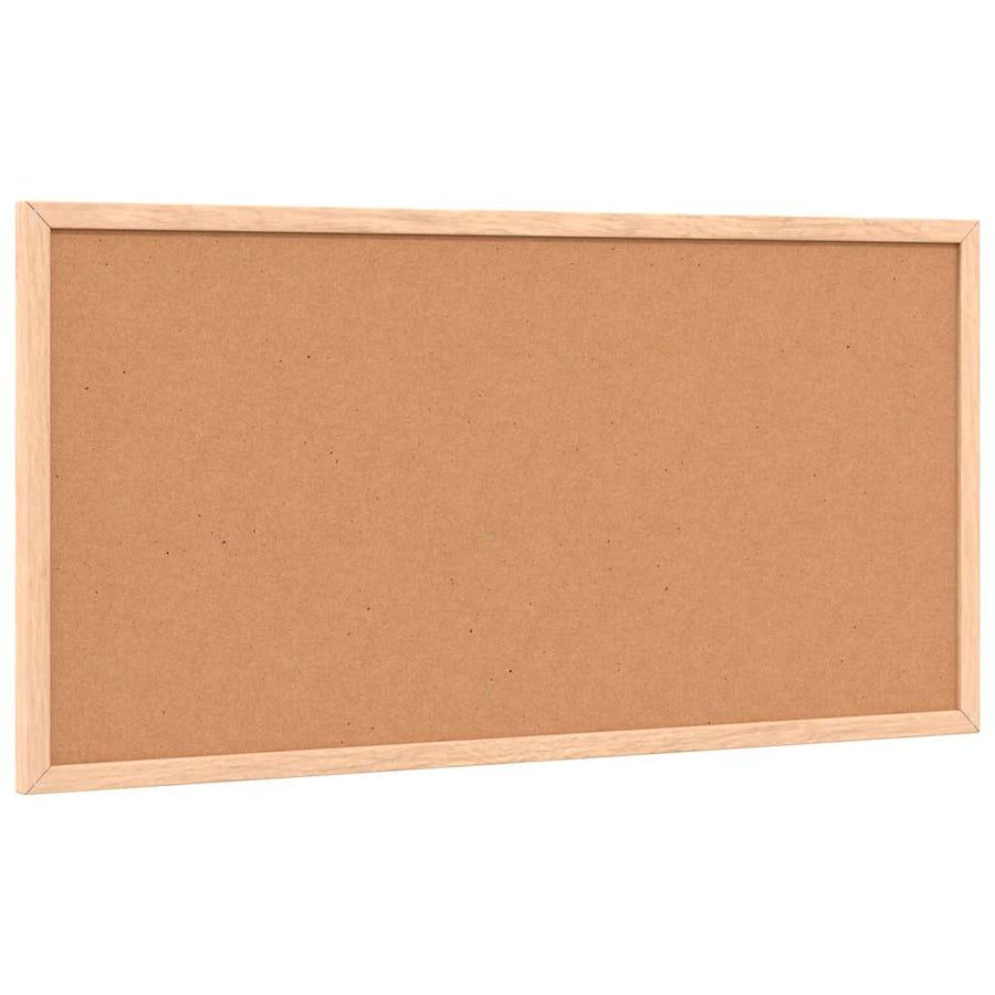 Bord in kurk met massief grenenhouten frame 60x30 cm