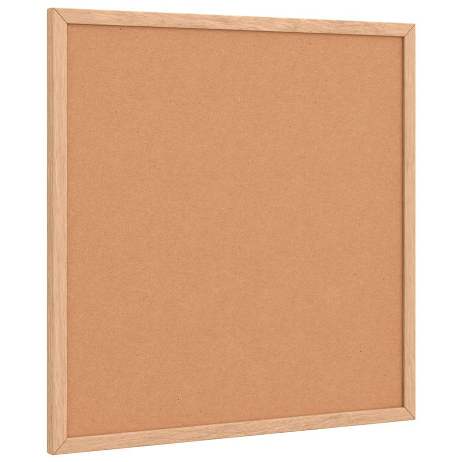 Kurkbord met massief grenenhouten frame 40x40 cm
