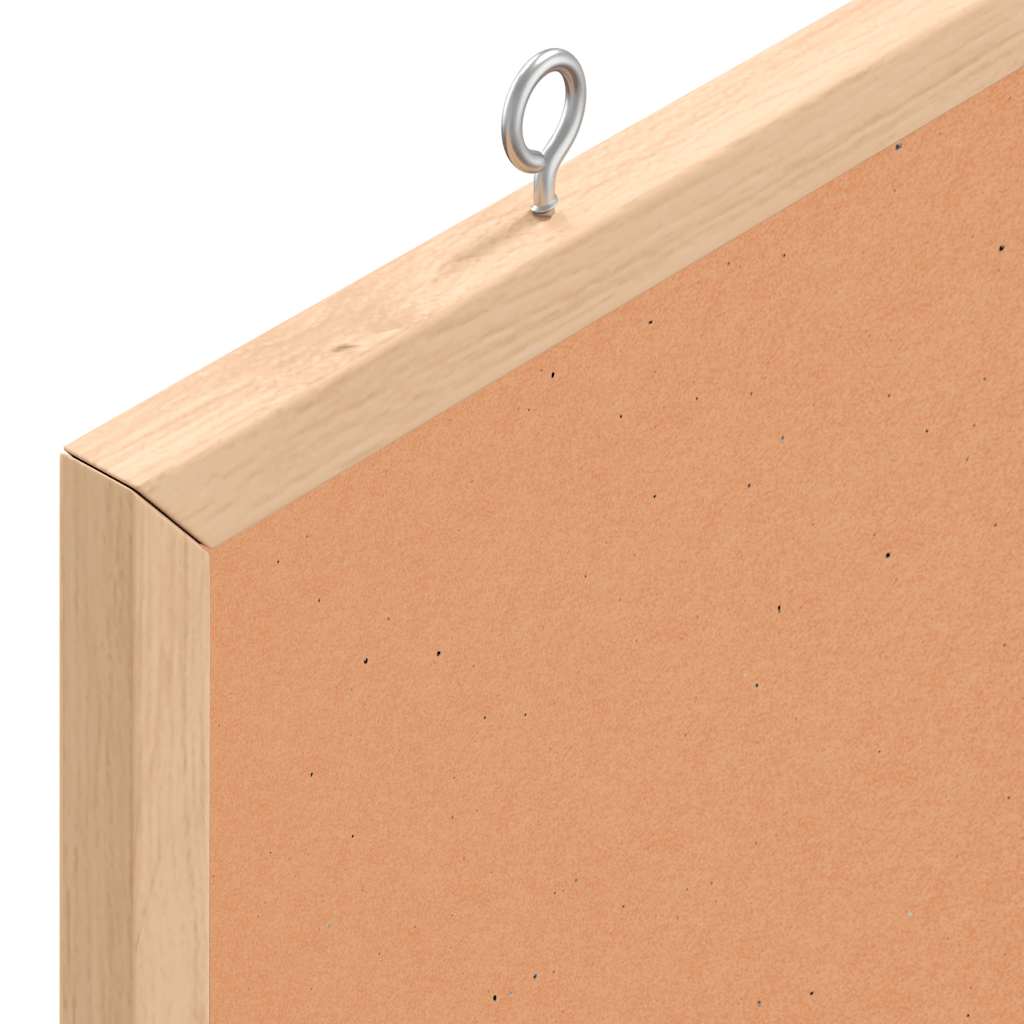 Kurkbord met massief grenenhouten frame 40x40 cm