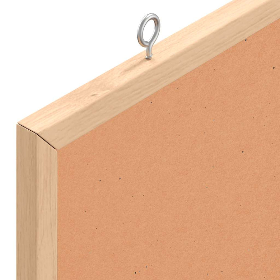 Kurkbord met massief grenenhouten frame 40x40 cm
