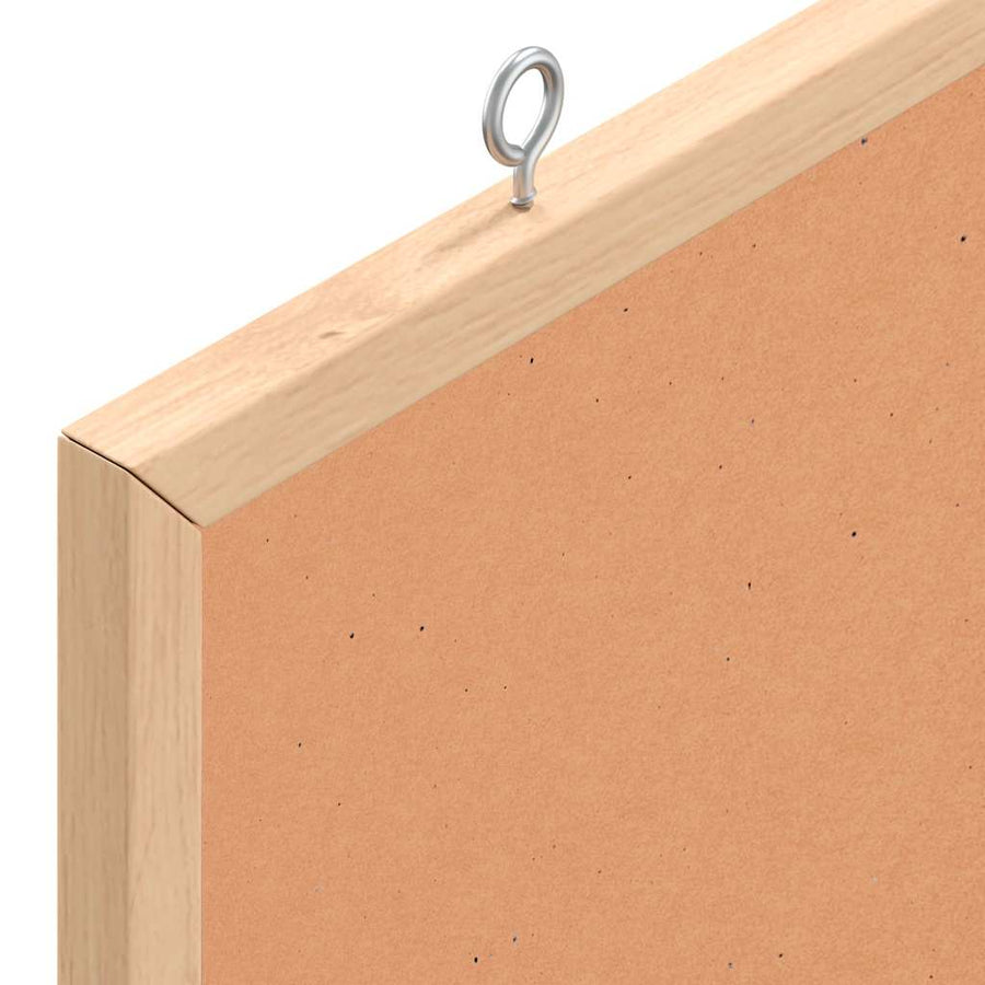 Kurkbord met massief grenenhouten frame 60x40 cm