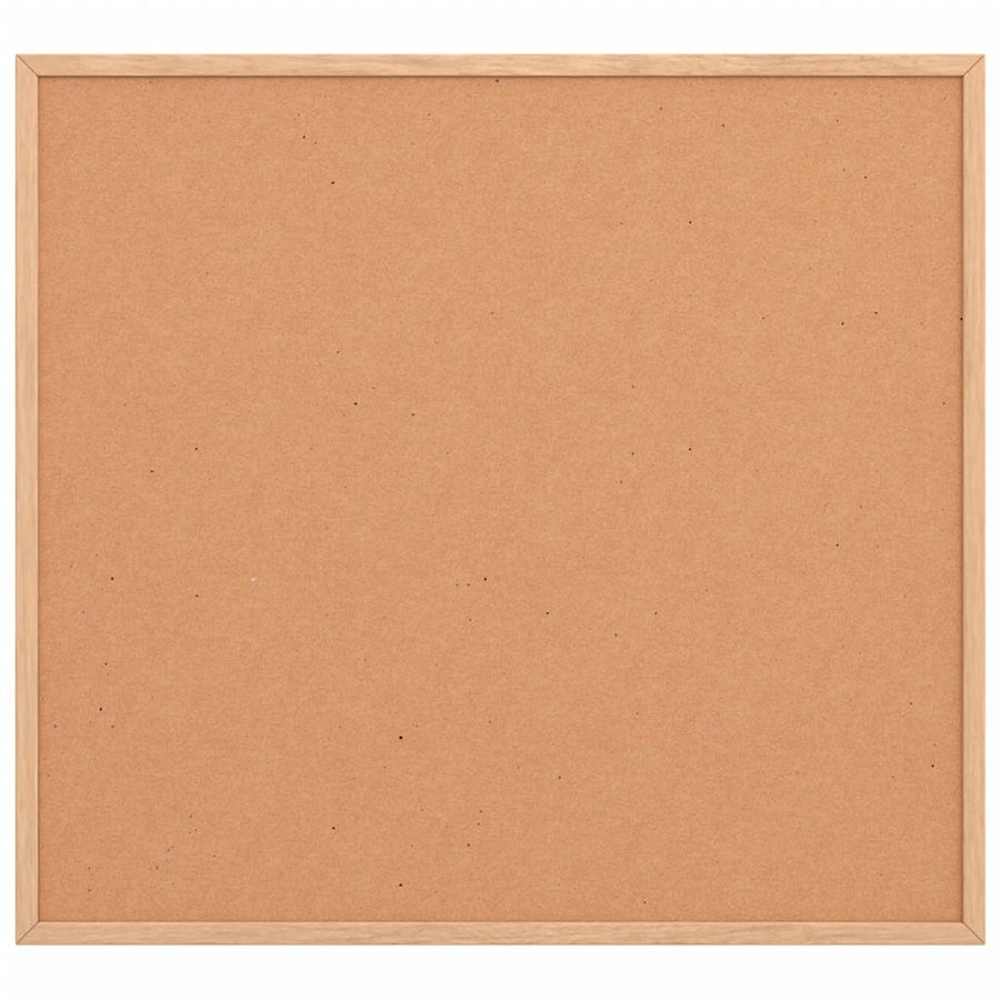 Kurkbord met massief grenenhouten frame 60x55 cm