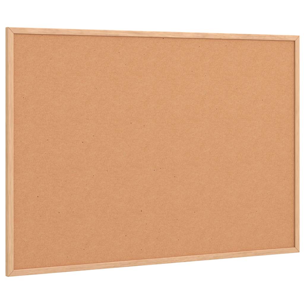 Kurkbord met massief grenenhouten frame 80x55 cm