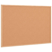 Kurkbord met massief grenenhouten frame 80x55 cm