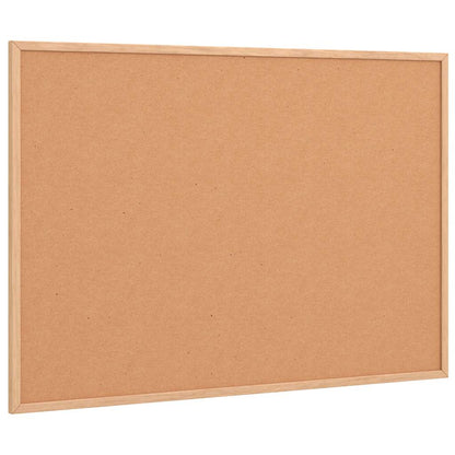 Kurkbord met massief grenenhouten frame 80x55 cm