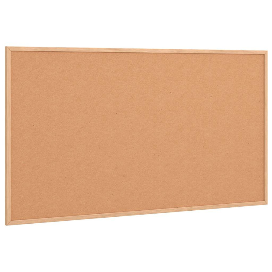 Kurkbord met massief grenenhouten frame 100x55 cm