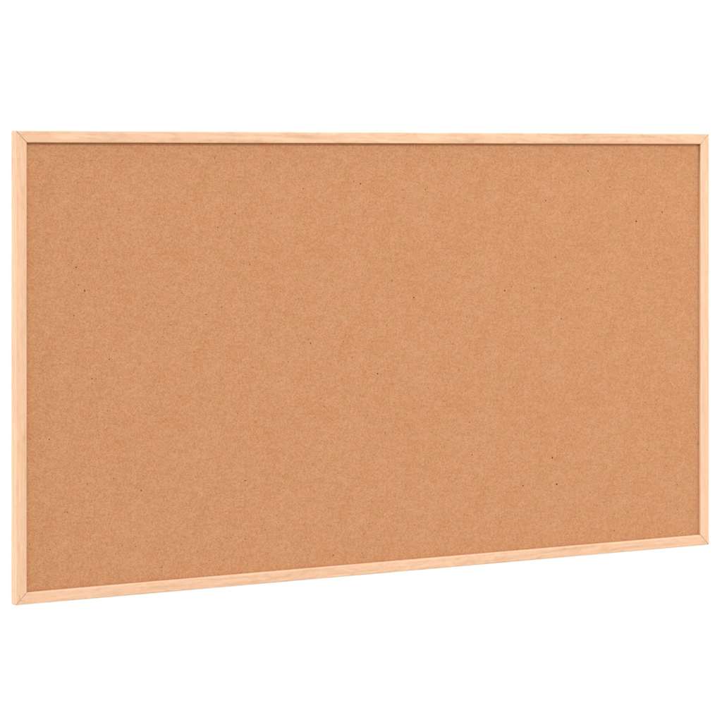 Kurkbord met massief grenenhouten frame 100x55 cm