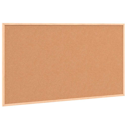 Kurkbord met massief grenenhouten frame 100x55 cm