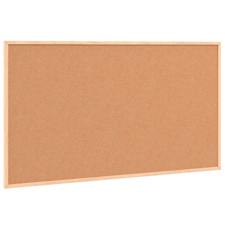 Kurkbord met massief grenenhouten frame 100x55 cm