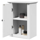Badkamerwandkast grenenhout 44x30x60 cm wit