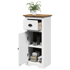 Bathroom cabinet BODO 44x30x90 cm white and brown