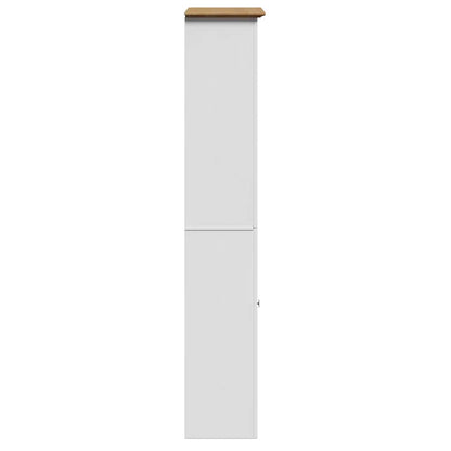 Badkamerkast BODO 44x30x160 cm wit en bruin