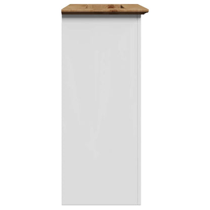 Wastafelkast BODO 70x35x80 cm wit en bruin