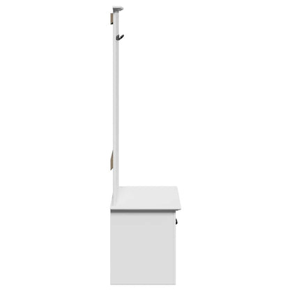 Gangkast met haken BODO 50x40x157 cm wit
