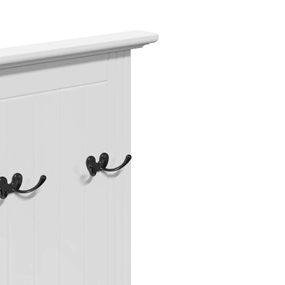 Gangkast met haken BODO 50x40x157 cm wit