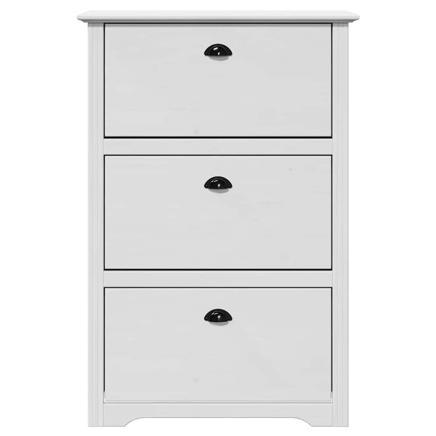 Schoenenrek BODO 80x35x118 cm wit