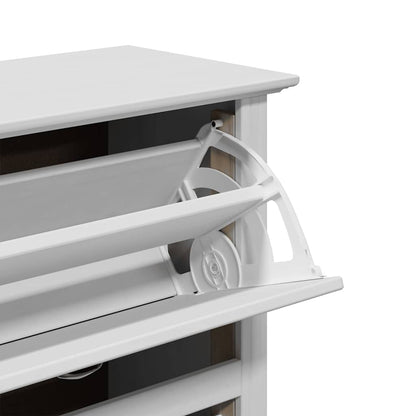 Schoenenrek BODO 80x35x118 cm wit