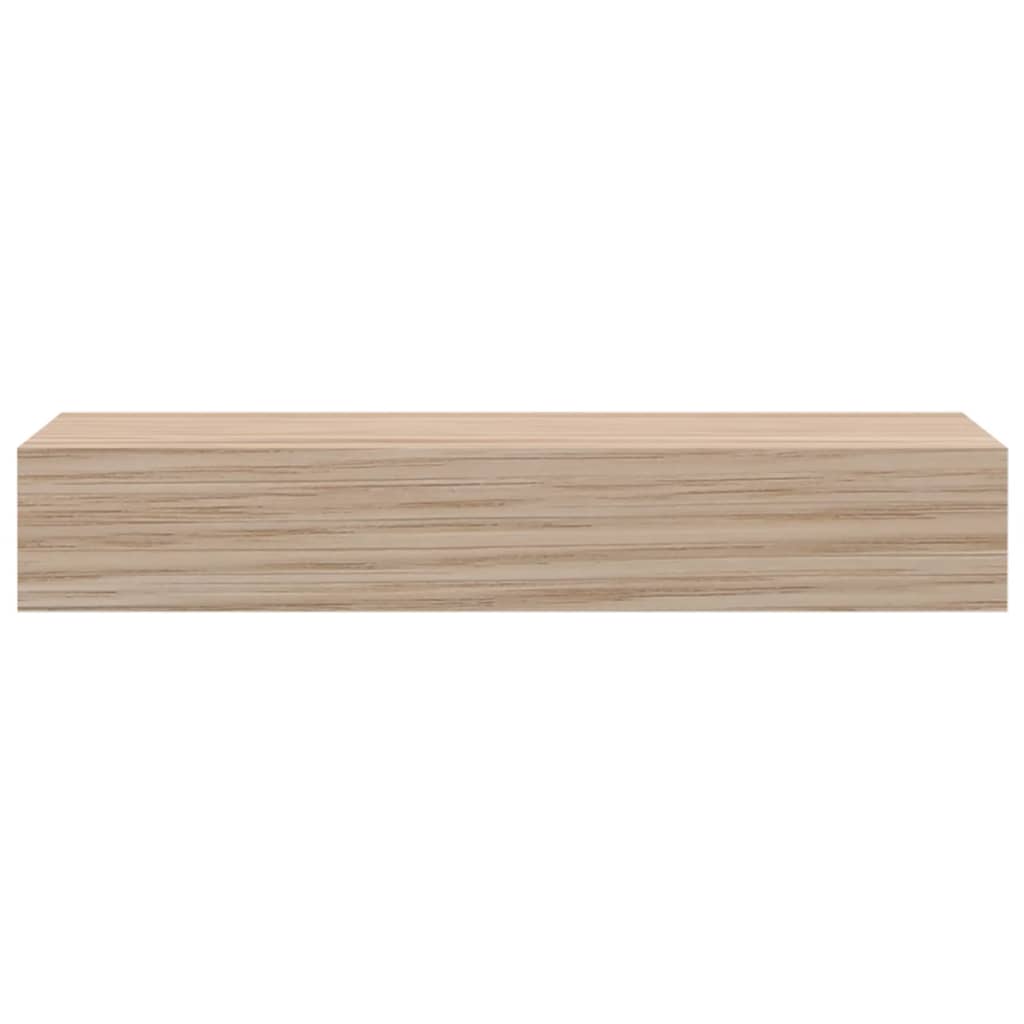 Wandschapppen 2 st 23x23,5x4 cm bewerkt hout