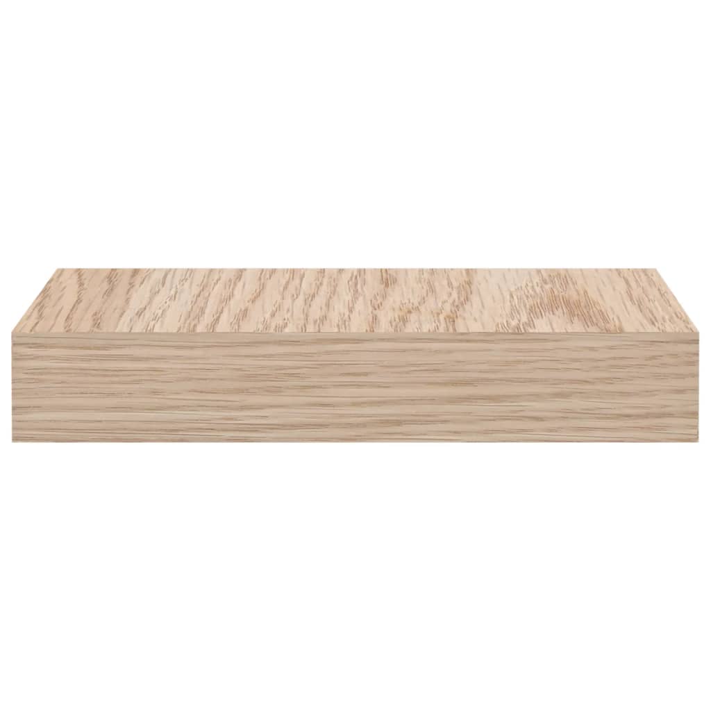 Wandschapppen 2 st 23x23,5x4 cm bewerkt hout