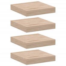 Wandschappen 4 st 23x23,5x4 cm bewerkt hout