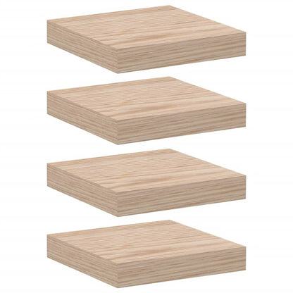Wandschappen 4 st 23x23,5x4 cm bewerkt hout