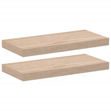 Wandschapppen 2 st 50x23,5x4 cm bewerkt hout