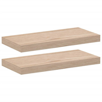 Wandschapppen 2 st 50x23,5x4 cm bewerkt hout