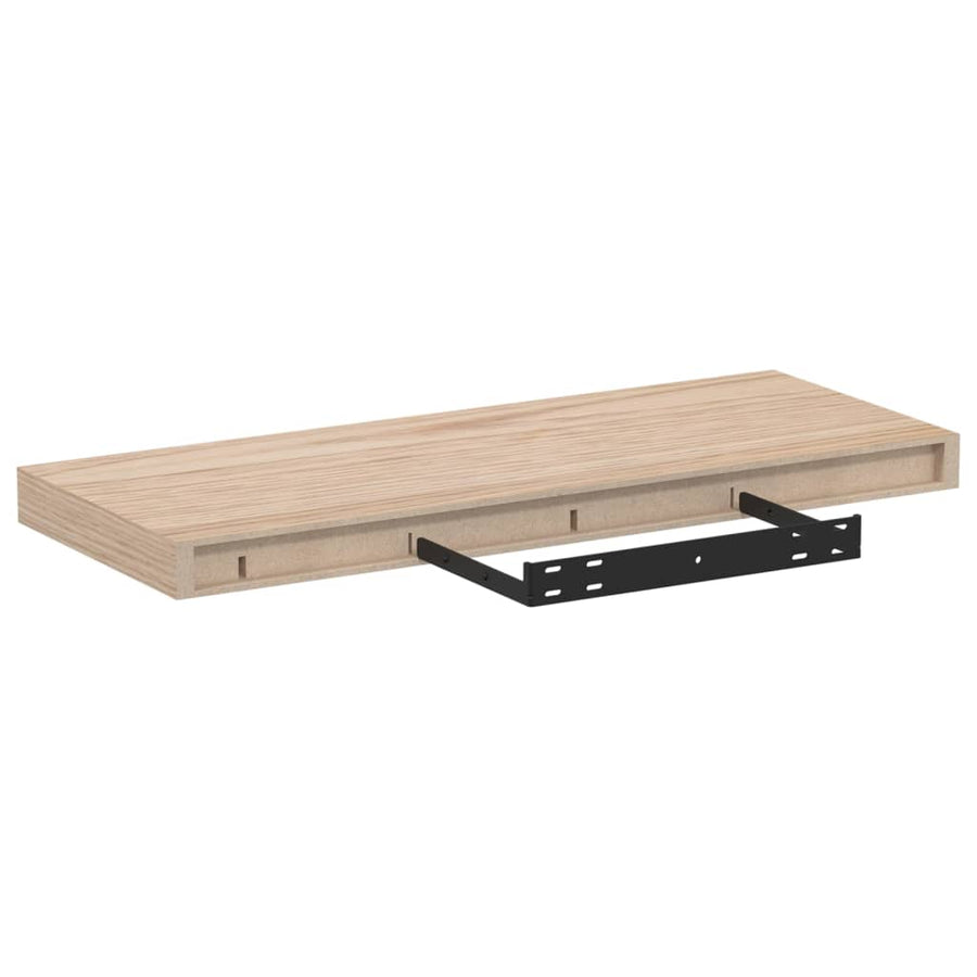 Wandschapppen 2 st 60x23,5x4 cm bewerkt hout