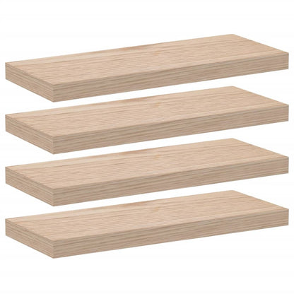 Wandschapppen 4 st 60x23,5x4 cm bewerkt hout