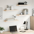 Wall shelves 4 pcs 60x23.5x4 cm treated wood