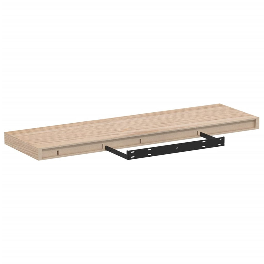 Wandschap 80x23,5x4 cm bewerkt hout
