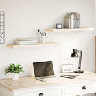 Wall shelves 2 pcs 80x23.5x4 cm processed wood