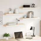 Wall shelves 4 pcs 80x23.5x4 cm treated wood