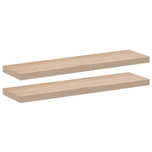 Wandschapppen 2 st 90x23,5x4 cm bewerkt hout