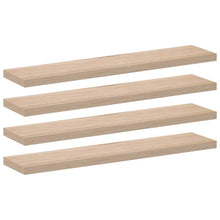 Wandschapppen 4 st 110x23,5x4 cm bewerkt hout