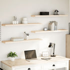 Wall shelves 4 pcs 110x23.5x4 cm treated wood