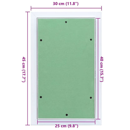 Toegangs paneel Groen en Zilver 30 x 45 cm