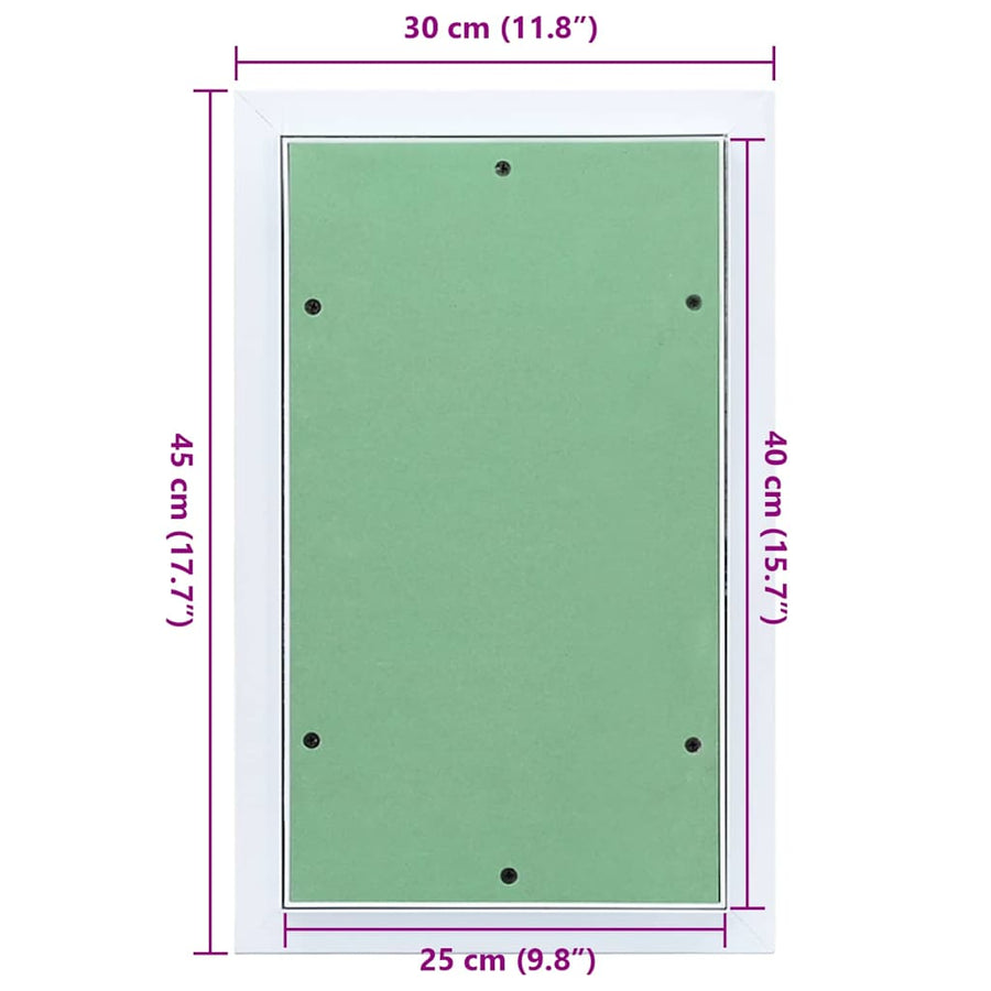 Toegangs paneel Groen en Zilver 30 x 45 cm