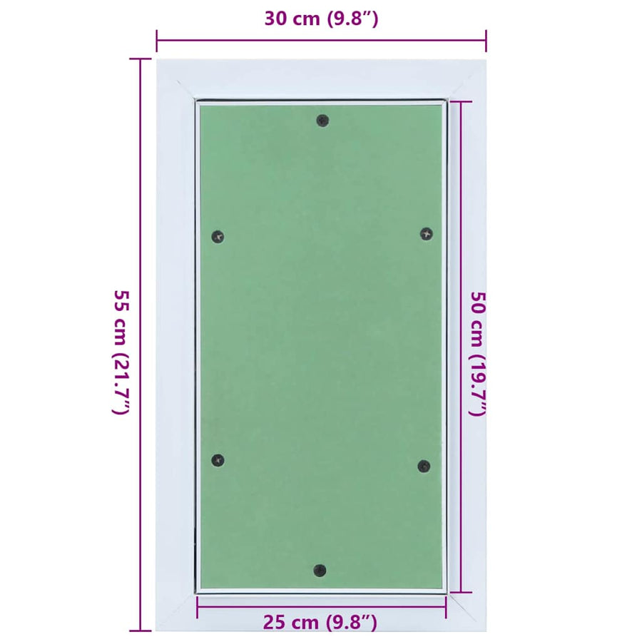 Toegangs paneel Groen en Zilver 30 x 55 cm