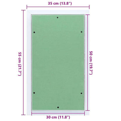 Toegangs paneel Groen en Zilver 35 x 55 cm