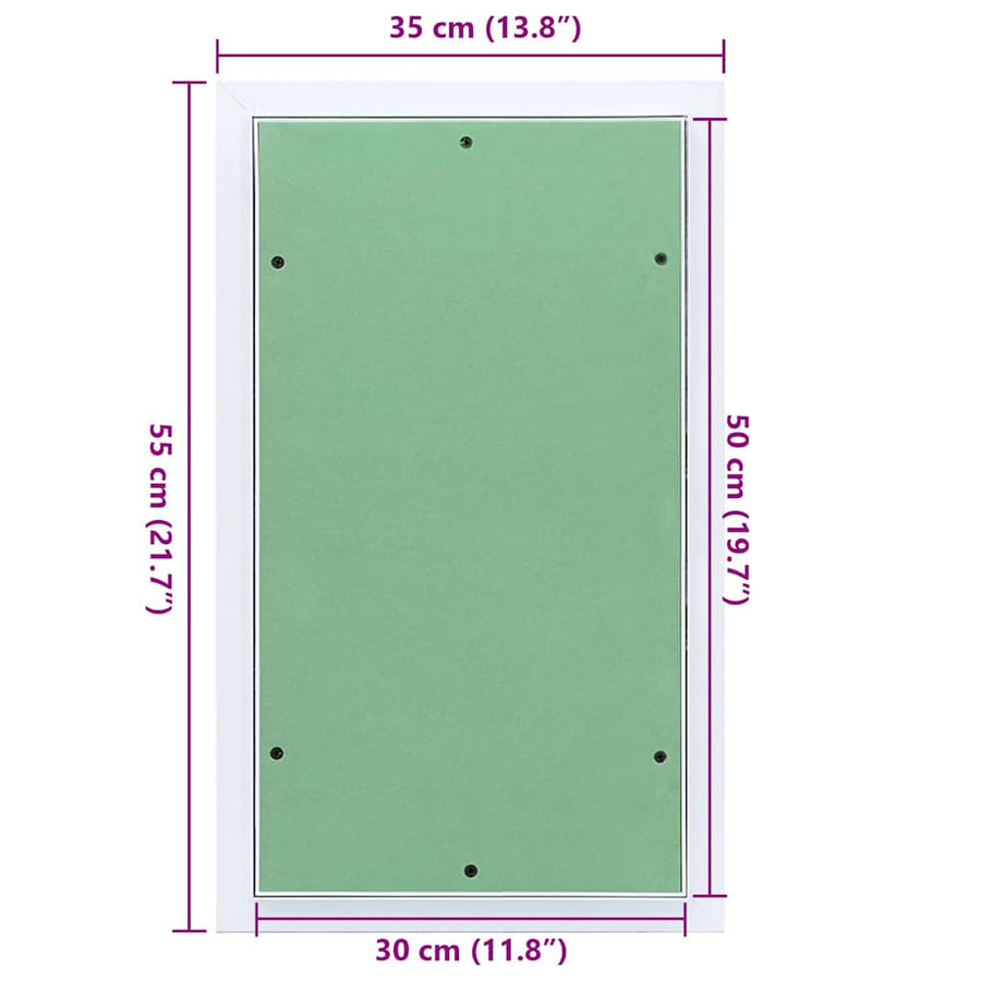 Toegangs paneel Groen en Zilver 35 x 55 cm