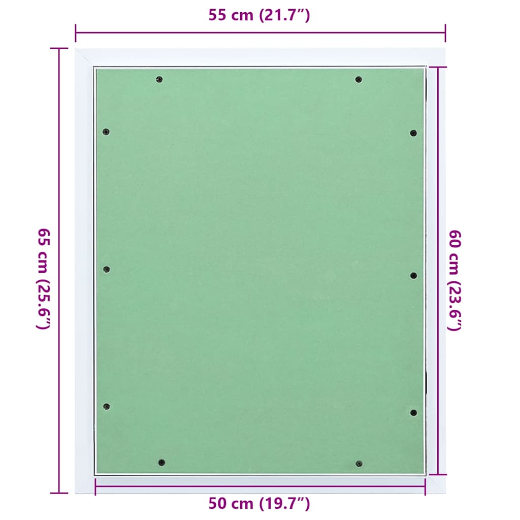 Toegangs paneel Groen en Zilver 55 x 65 cm