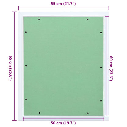 Toegangs paneel Groen en Zilver 55 x 65 cm