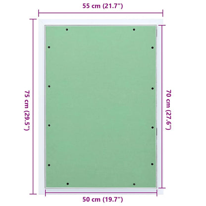 Toegangs paneel Groen en Zilver 55 x 75 cm