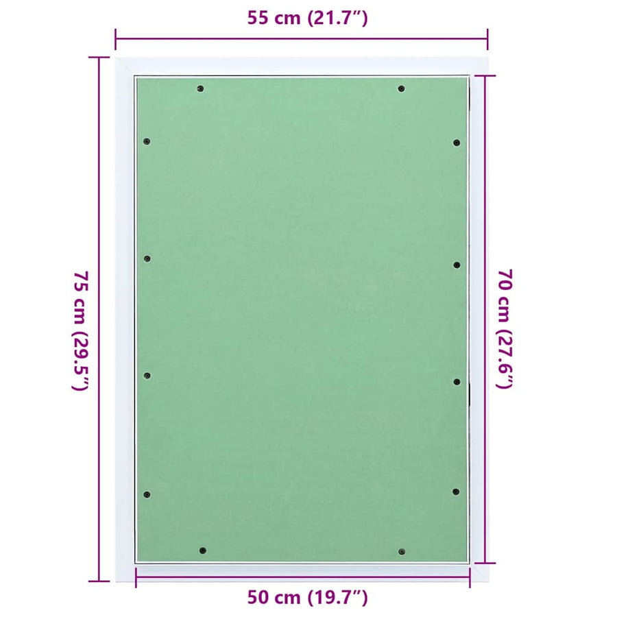 Toegangs paneel Groen en Zilver 55 x 75 cm