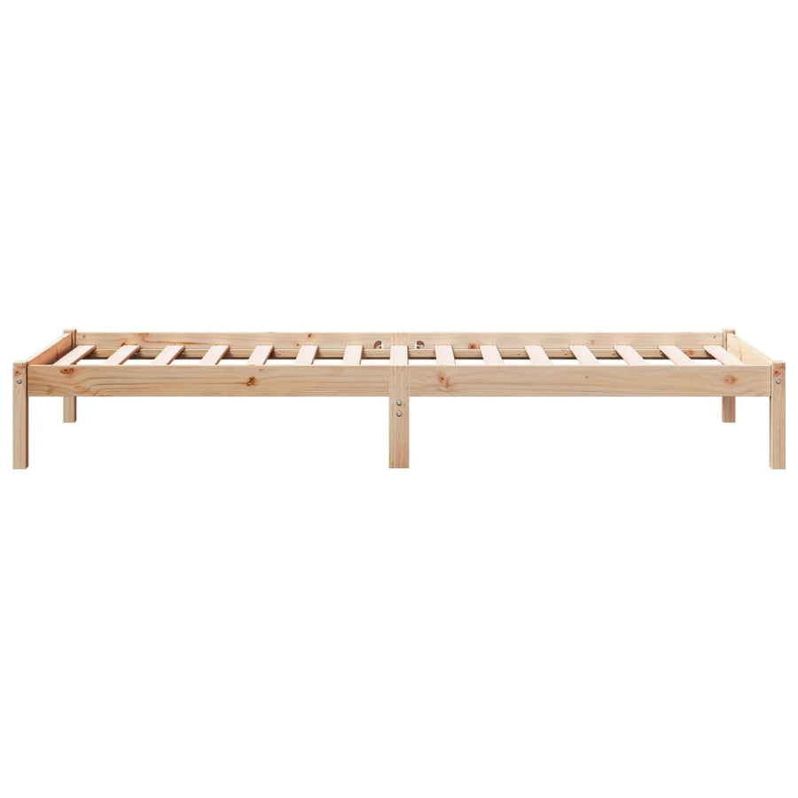 Bedframe extra lang zonder matras massief grenenhout 90x210 cm